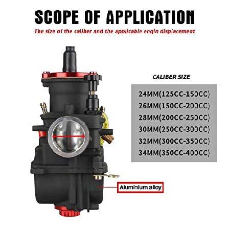 【並行輸入品】 NIBBI キャブレター PWK32mm 300cc~350ccのオートバイエンジン キャブレター ダートバイク ミニバイク ピットバイク GY6 ATV用の画像