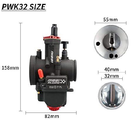 【並行輸入品】 NIBBI キャブレター PWK32mm 300cc~350ccのオートバイエンジン キャブレター ダートバイク ミニバイク ピットバイク GY6 ATV用の画像