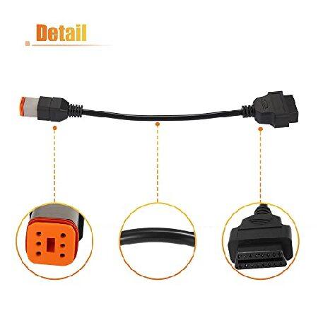 並行輸入品】 Motoforti 6ピンからOBD2 診断スキャナーアダプター