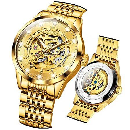 並行輸入品】 OLEVS メンズ腕時計 自動スケルトンウォッチ 機械式