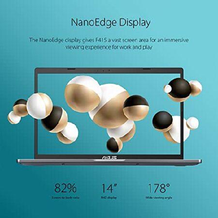【並行輸入品】 ASUS VivoBook 14 Slim Laptop Computer, 14\" IPS FHD Display, Intel Core i3-1115G4 Processor, 4GB DDR4, 128GB PCIe SSD, Fingerprintの画像