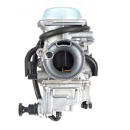 【並行輸入品】 Ombialo TRX300 キャブレター ホンダ FourTrax 300 TRX300FW 4x4 1988-2000対応 スロットルケーブル＆ベースカバー＆スクリュー付きの画像