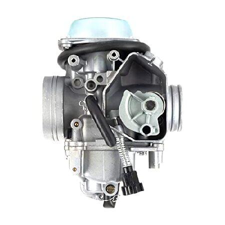 【並行輸入品】 Ombialo TRX300 キャブレター ホンダ FourTrax 300 TRX300FW 4x4 1988-2000対応 スロットルケーブル＆ベースカバー＆スクリュー付きの画像