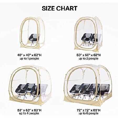 【並行輸入品】 EighteenTek スポーツテント - インスタントテントシェルター - アウトドアバブルテント 1~6人用 - レインテントシェルター ポップアップ -_5