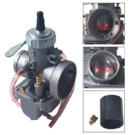 【並行輸入品】 TORCNC VM34 キャブレターキット GX390 / 420cc プレデター用 58mm エアフィルター レッドの画像