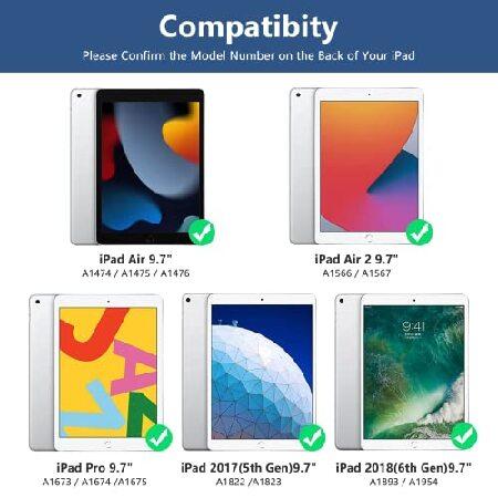 iPad キーボードケース iPad 第6世代 2018 iPad 第5世代 2017 iPad Pro 9.7 iPad Air 2 iPad Air 1 バックライト付き 10色 360度画面回転 iPadケース キーボード｜inter-trade｜02