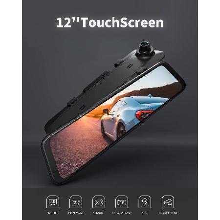 並行輸入品】 WOLFBOX ドライブレコーダー ミラー型 G850 : インター