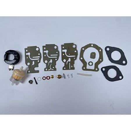 【並行輸入品】 HalyCare キャブレター リビルドキット Johnson Evinrude 439073 431897 18-7219 6 8 9.9 15 20 HP用 (3パック)の画像