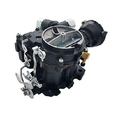 【並行輸入品】 Trucktok 3310-807764A1 マリンキャブレター 交換用 Rochester Mercruiser 2 Barrel Carb V6 4.3L 2CYL エンジン用 電気チョーク付き ブラック_1