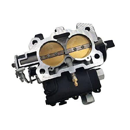 【並行輸入品】 Trucktok 3310-807764A1 マリンキャブレター 交換用 Rochester Mercruiser 2 Barrel Carb V6 4.3L 2CYL エンジン用 電気チョーク付き ブラック_5