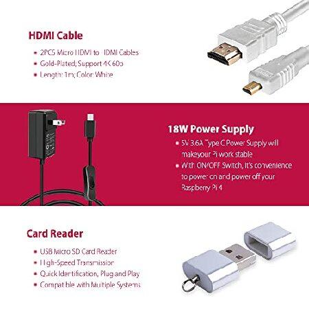 並行輸入品】 GeeekPi Raspberry Pi 4 4GB スターターキット - 32GB