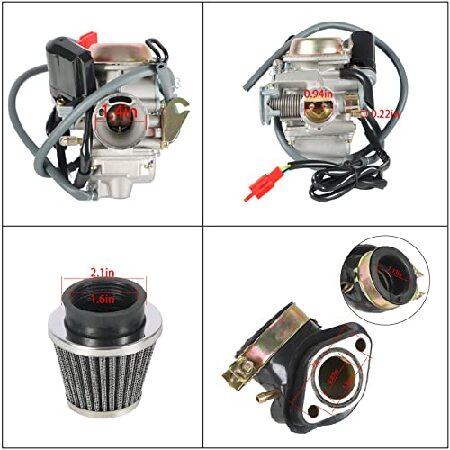 【並行輸入品】 waltyotur 26mm キャブレター エアフィルター付き交換用 GY6 150cc ATV ゴーカート Taotaoの画像