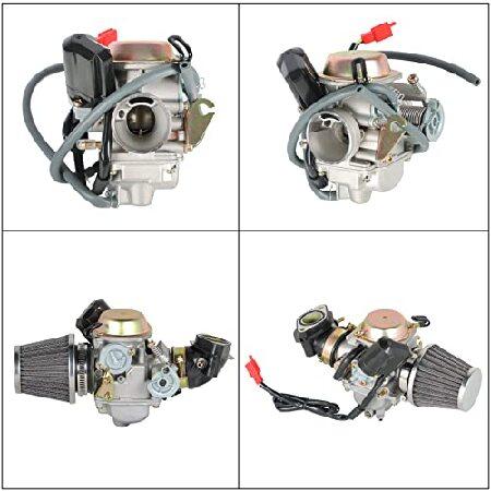 【並行輸入品】 waltyotur 26mm キャブレター エアフィルター付き交換用 GY6 150cc ATV ゴーカート Taotaoの画像