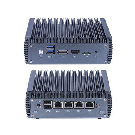 格安の通販 Celeron J4125 Quad Core Firewall Micro Appliance， Mini PC， Nano PC， Router PC with 8G RAM 128G SSD， 4 RJ45 2.5GBE NIC AES-NI compatible with Pfsense O