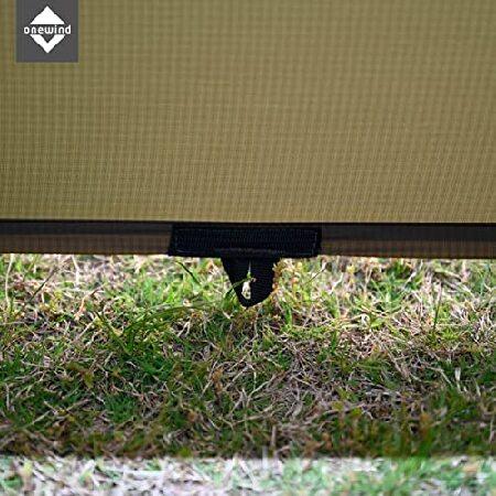 【並行輸入品】 Onewind キャンプシェルター テント 緊急サバイバルシェルター 軽量 再利用可能 防雨 防風 杭と張り線付き キャンプ ハイキング_3