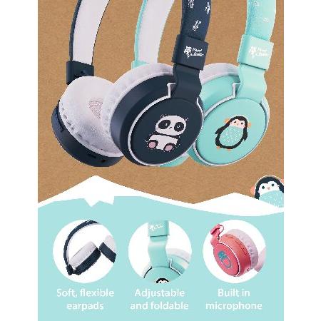 Planet Buddies Bluetooth Headphones for Kids | Foldable Wireless Kids Headphones | Cute Penguin On-Ear Kids Headset with Microphone for Tablets and Ph｜inter-trade｜04