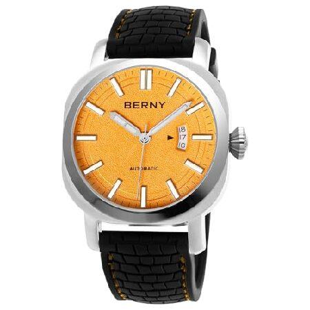 並行輸入品】 BERNY メンズ 日本製自動巻き機械式腕時計 自動巻き時計 
