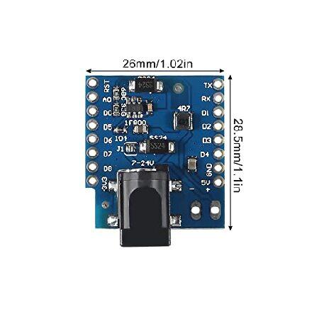 【並行輸入品】 Alinan 8個 7-24V DCパワーシールド V1.1.0 WEMOS D1 ミニ開発ボード DC電源スクリーンモジュール
