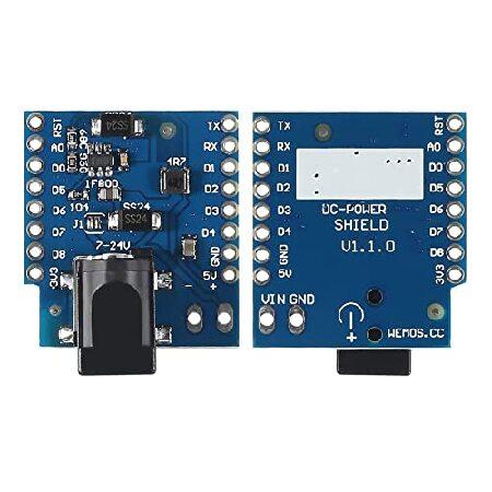 【並行輸入品】 Alinan 8個 7-24V DCパワーシールド V1.1.0 WEMOS D1 ミニ開発ボード DC電源スクリーンモジュール