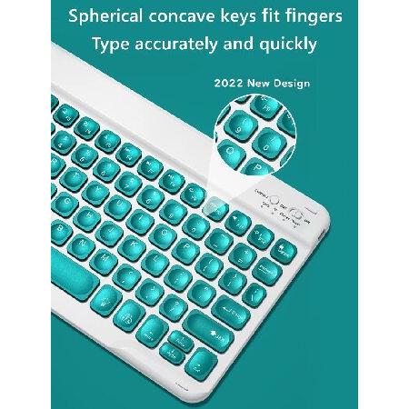 ネット用語、 kaitesi Keyboard Case for iPad Air 5th Gen 2022/Air 4th Gen 2020 10.9 Inch， Support Pencil Charging in Pencil Holder+Concave Keys+Detachable Keyboard