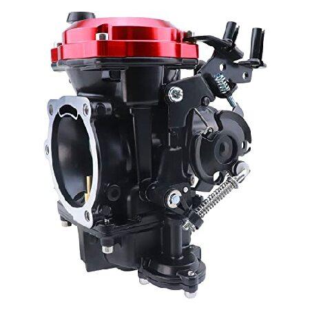 【並行輸入品】 JIK キャブレター ハーレーダビッドソン ロードキング ツインカム 40mm CV40 Softail Dyna Sportster XL883 XL1200 Carb Redの画像