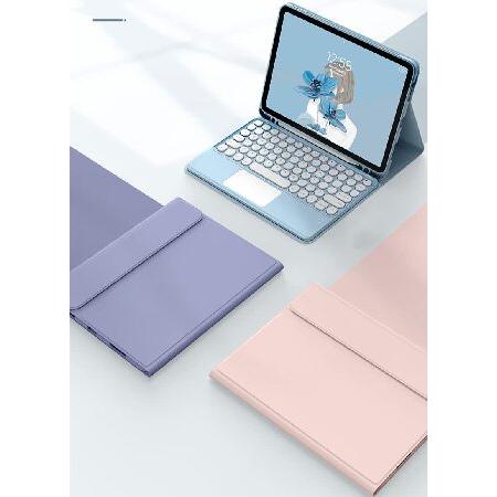 【並行輸入品】 AnMengXinLing Keyboard Case for iPad Mini 6-Touchpad Detachable Keyboard with Pencil Holder -Slim Leather Folio Smart Cover for 2021_1