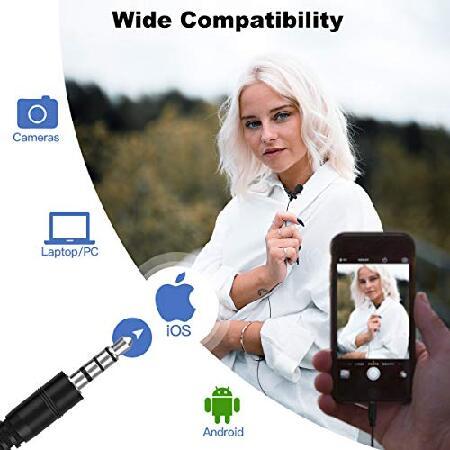 SYNCO Lavalier Mic, Lav S6E Omnidirectional Condenser Lapel Mic Recording Mic Compatible with iPhone iPad Video 6M/ 19.7ft Cable, Lavalier-Microphone-｜inter-trade｜06