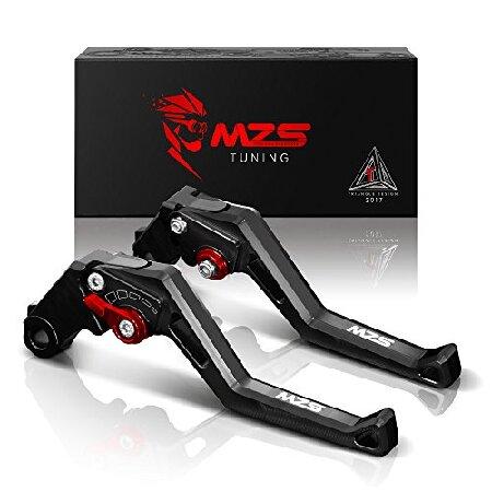 並行輸入品】 MZS ブラック オートバイ クラッチ ブレーキ レバー