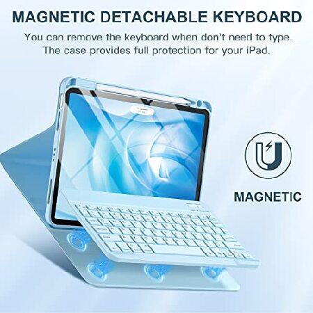 並行輸入品】 iPad Air 5th 4th Generation Case with Keyboard 10.9