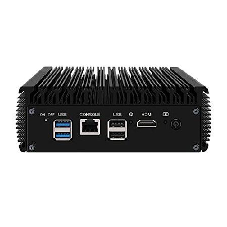 【あすつく】 Micro Firewall Appliance， Mini PC， pFsense Plus， Mikrotik， OPNsense， VPN， Router PC， インテル J6412， HUNSN RJ09， AES-NI， 6 x インテル 2.5GbE I226-V LA