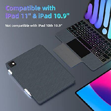 【並行輸入品】 Uogic Magic キーボードケース iPad Pro 11インチ 第3/2/1世代 iPad Air 10.9インチ 第5/4世代 iPadキーボード フローティング磁気デザイン_1