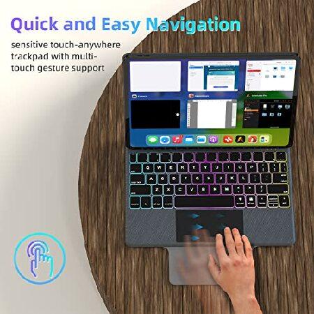 【並行輸入品】 Uogic Magic キーボードケース iPad Pro 11インチ 第3/2/1世代 iPad Air 10.9インチ 第5/4世代 iPadキーボード フローティング磁気デザイン_2