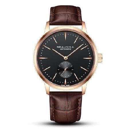 並行輸入品】 SEA-GULL時計小さな秒針メンズ腕時計自動メンズ腕時計革