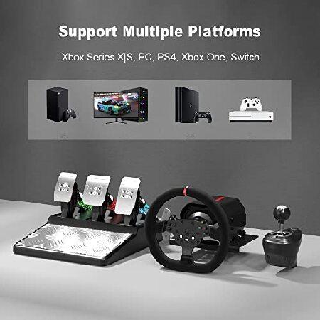 並行輸入品】 Force Feedback Steering Wheel, PXN V10 Real Driving