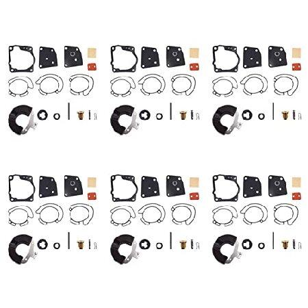 【並行輸入品】 キャブレター修理リビルドキット 6個 ヨットV4 V6 90 100 105 115 150 175 HP 18-7247 436852 438996用の画像