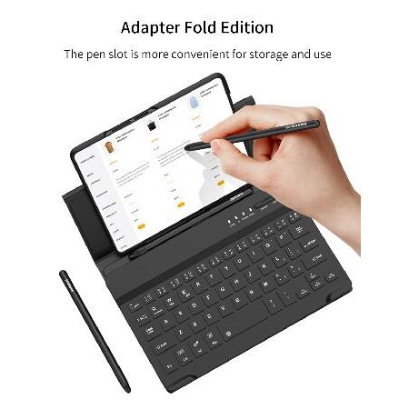 正規品販売中 FYTON Bluetooth Keyboard Case for Samsung Galaxy Z Fold4， Light and Portable Bluetooth Wireless Keyboard with Leather Stand Cover ＆ S Pen Slot ＆ Kic