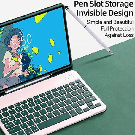お早め発送 QIYIBOCASE Keyboard Case for iPad iPad 10th Generation 10.9inch 2022， Keyboard+Mouse+Case with Pencil Holder-Candy Detachable Bluetooth Keyboard for 1