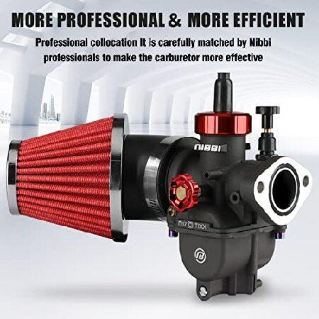 【並行輸入品】 NIBBI PE17 キャブレター 48mmエアフィルターキット付き PE17mm FL オートバイ キャブレター 80cc 90 100cc ダートバイク ピットバイク アポロの画像