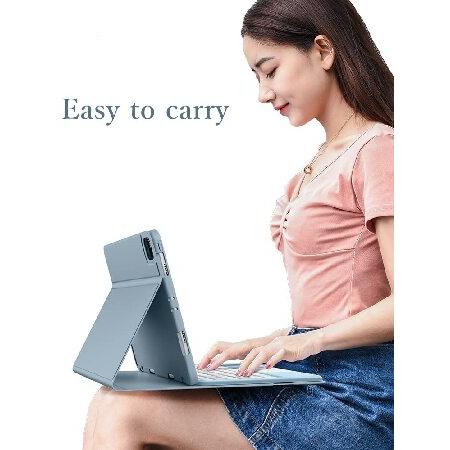 【並行輸入品】 YEEHi タッチパッドキーボード iPad Air 第5世代 Air 第4世代キーボードケース マウス付き ラウンドキータッチ 取り外し可能なキーボード_3