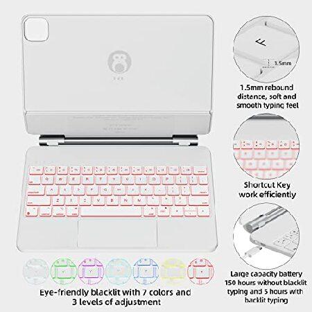 【並行輸入品】 HOU Keyboard Case for iPad Pro 11 Inch (4th/3rd/2nd/1st) Gen 2022，iPad Air 5th＆4th Generation Case with Keyboard，Magic-Stand Keyboard_3