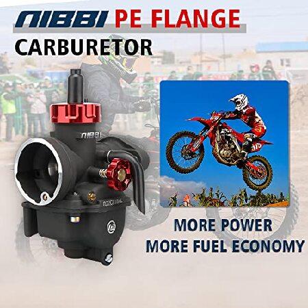 【並行輸入品】 NIBBI PE22FL Carburetor， 22mm Carburetor fit 110cc 125cc 130cc Flange Motorcycle Engine with Carb Jets - For Dirt Pit Bike Mini Bike_2