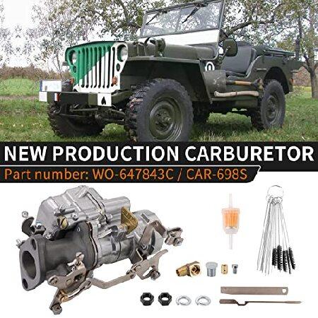 【並行輸入品】 Dokili Carter W.O G503 キャブレター Willys L134 MB CJ2A CJ3A ＆ Ford GPW WWII Army J.eep用_1