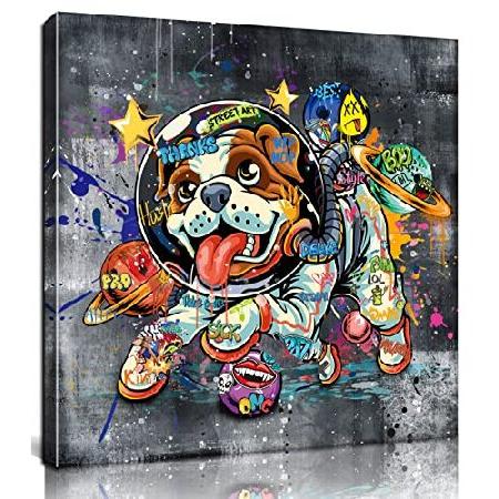 並行輸入品】 Kepgonegu キャンバスウォールアート 宇宙服を着た面白い