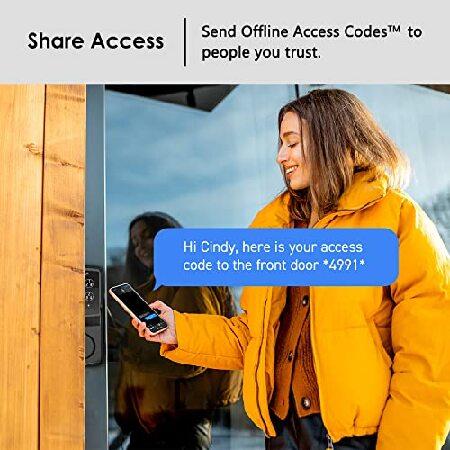 【並行輸入品】 Lockly Secure Plus， Keyless Entry Door Lock， Smart Locks for Front Door， Smart Lock Deadbolt， PIN Genie(R) Keypad， 3D Biometric Fingerp_3