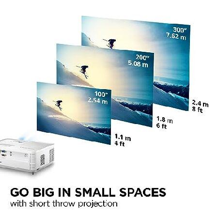 【並行輸入品】 ViewSonic PS502W 4000 Lumens WXGA Short Throw Projector with HDMI and USB Type A Connectivity for Business and Educationの画像