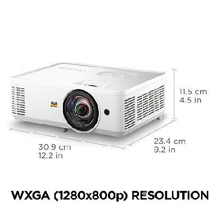 【並行輸入品】 ViewSonic PS502W 4000 Lumens WXGA Short Throw Projector with HDMI and USB Type A Connectivity for Business and Educationの画像