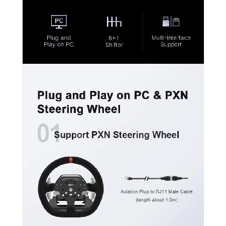 並行輸入品】 PXN A7 Racing wheel Shifter gaming steering Shifter