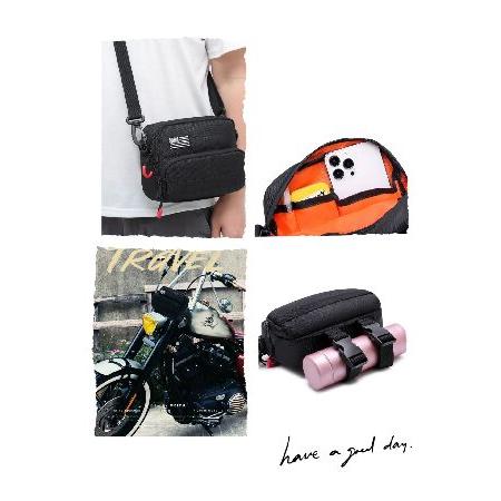 並行輸入品】 オートバイハンドルバーバッグ ハーレーハンドルバー