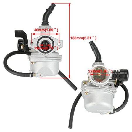 【並行輸入品】 YOXUFA PZ19 キャブレター 19mm キャブレター エアフィルターキット 110cc 125cc 50cc 70cc ピットダートバイク ATV Apollo TaoTao Baja Coolsteの画像