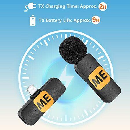 ME MIC-S1 Professional 2.4GHz Wireless Lavalier Microphone System, 164ft Range, Lapel Microphone for iPhone 13, iPad -Omnidirectional Condenser Mic fo｜inter-trade｜06